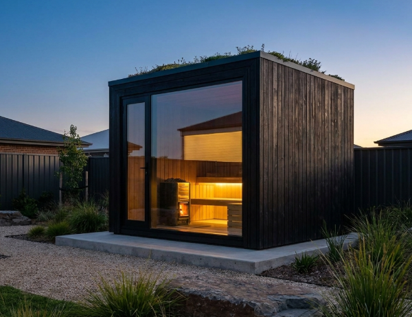 Fitting a Cabin Sauna Into a Small Backyard