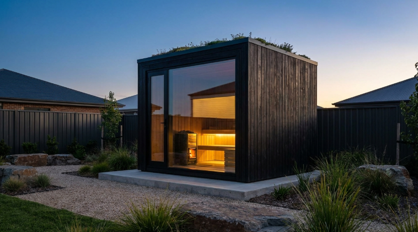 Fitting a Cabin Sauna Into a Small Backyard